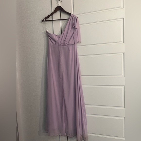 Purple One Shoulder Shein Formal Dress - Picture 3 of 7